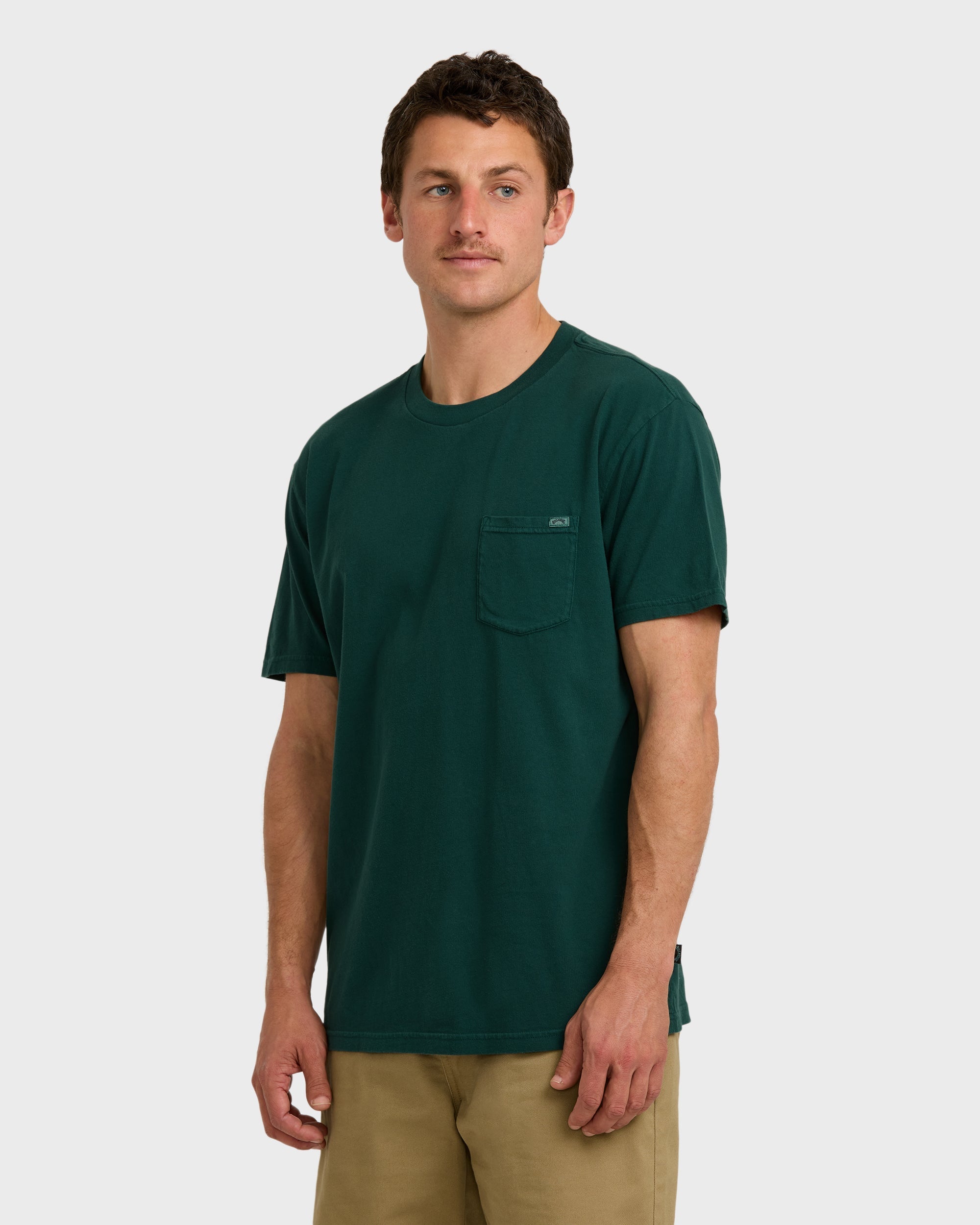 Essential Premium Wave Wash T-Shirt - Forest