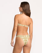 Lost On You Rio Bandeau Bikini Top - Green Tea
