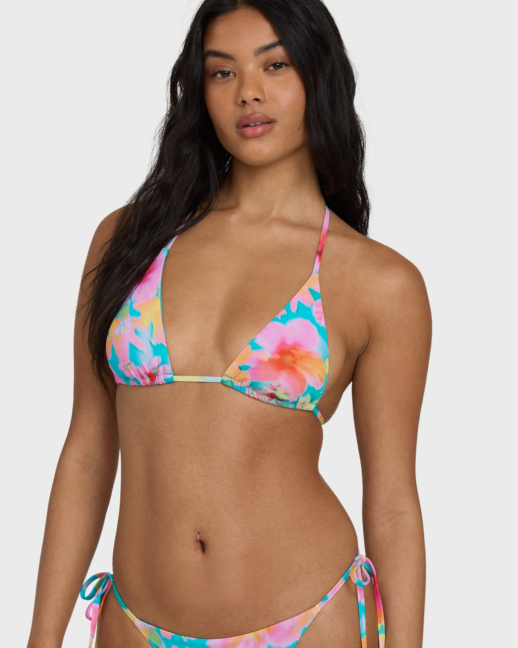 Pipe Dreams Multi Triangle Bikini Top - Bright Marine