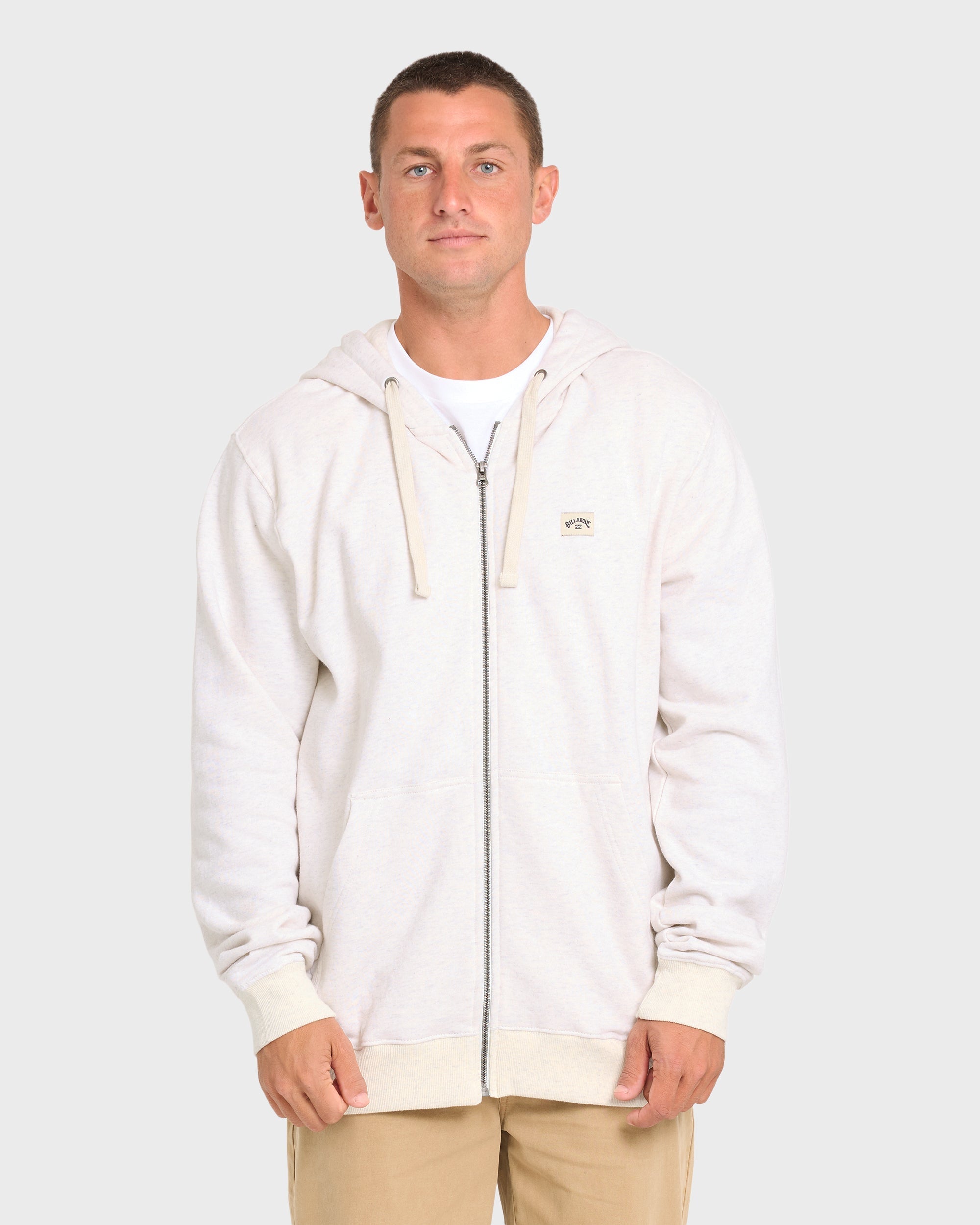 All Day Zip-Up Hoodie - Light Gray Heather