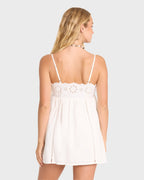 Light And Airy Mini Dress - Salt Crystal