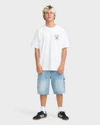 Wave Pool OG Short Sleeve Knit T-Shirt - White