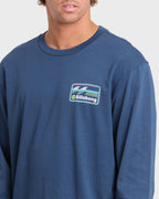 Runner Premium Long Sleeve Cotton T-Shirt - Dark Denim